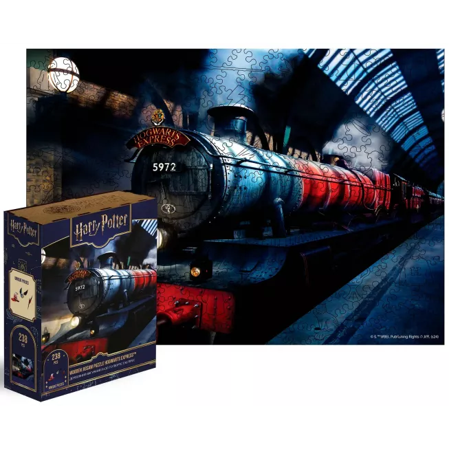 Фігурний дерев'яний пазл Гаррі Поттер Гоґвортс Експрес XL