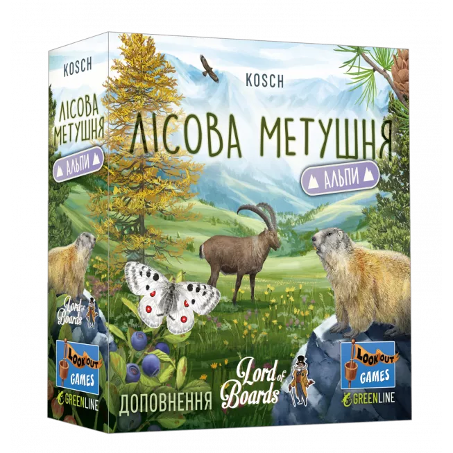Настільна гра Лісова метушня. Альпи (Forest Shuffle: Alpine Expansion)