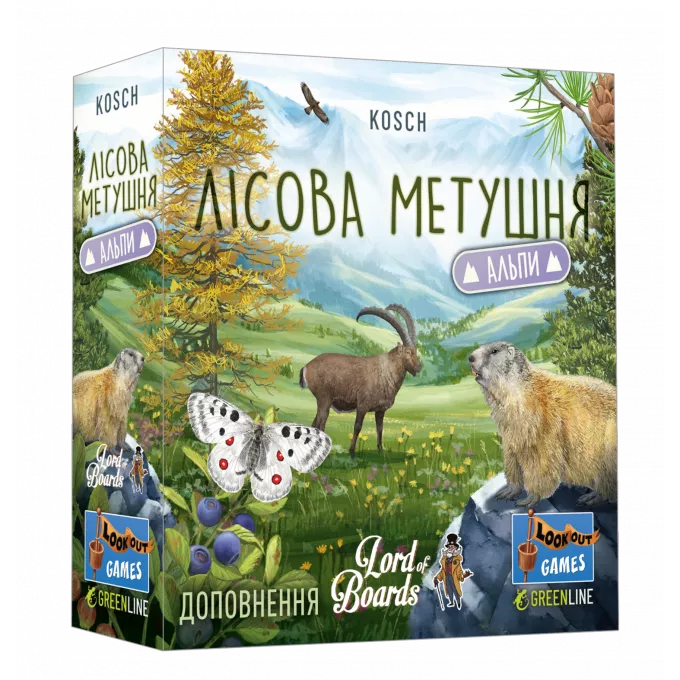 Настільна гра Лісова метушня. Альпи (Forest Shuffle: Alpine Expansion)