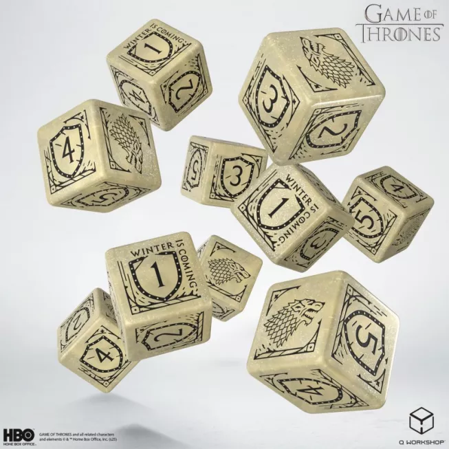 Набір кубиків Game of Thrones. Stark 10xD6 Dice Set