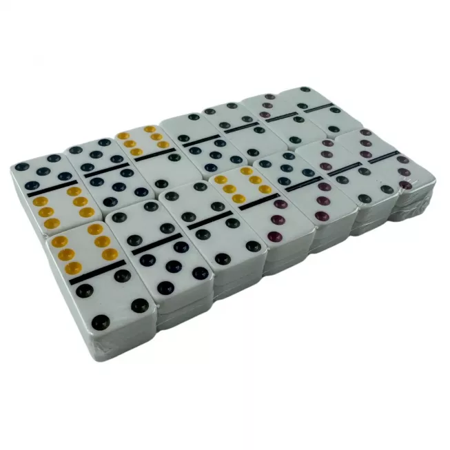 Доміно Double Six Color Dot (19х11х2,1 см)