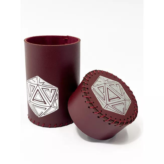 Стакан для кубиків D20 бургунді Dice Cup