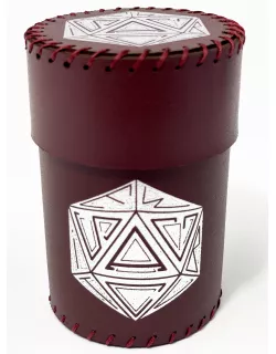 Стакан для кубиків D20 бургунді Dice Cup