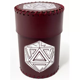 Стакан для кубиків D20 бургунді Dice Cup