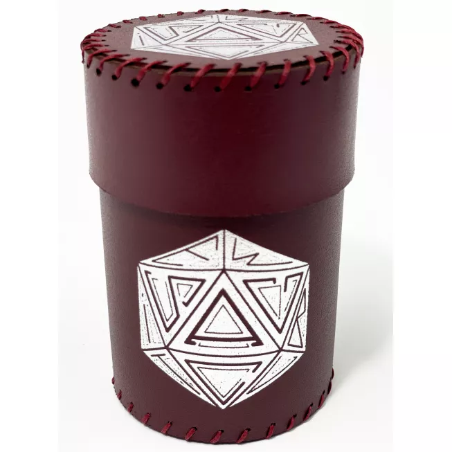 Стакан для кубиків D20 бургунді Dice Cup