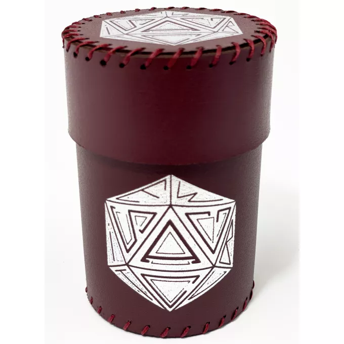 Стакан для кубиків D20 бургунді Dice Cup