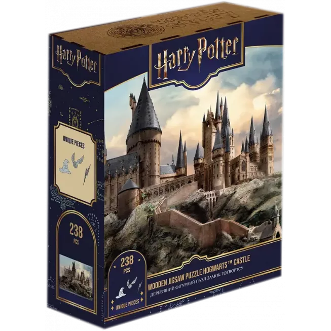 Фігурний дерев'яний пазл Гаррі Поттер Замок Гоґвортс XL