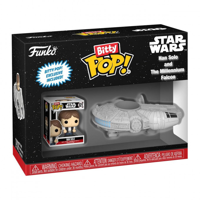 Хан Соло й Тисячолітній сокіл - Bitty Pop! Rides: Han Solo and The Millennium Falcon