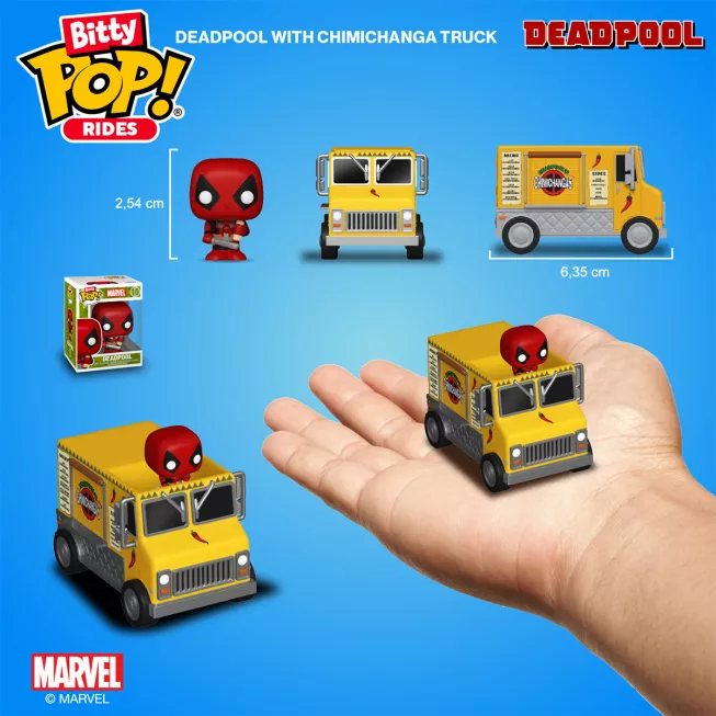 Дедпул і вантажівка Чімічанги - Bitty Pop! Rides: Deadpool's Chimichanga Truck