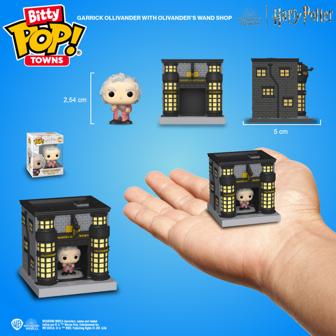Олівандер і крамниця чарівних паличок - Bitty Pop! Towns: Garrick Ollivander and Ollivander Wand Shop