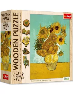 Дерев'яний пазл Вінсент ван Гог - Соняшники (200)