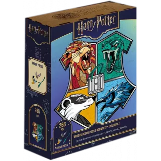 Фігурний дерев'яний пазл Гаррі Поттер Гоґвортс (Colorful) XL