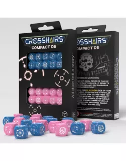 Набір кубиків Crosshairs Compact D6: Blue & Pink Dice Set
