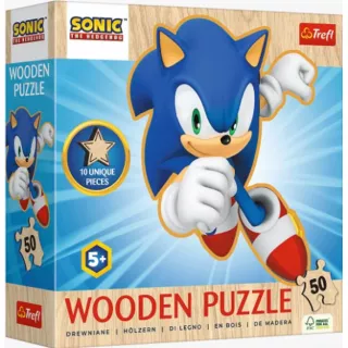 Дерев'яний пазл Щасливий Сонік (50)