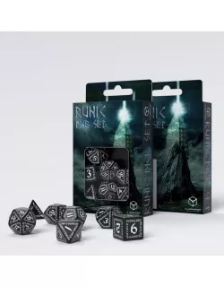 Набір кубиків Runic Black & white Dice Set (7)