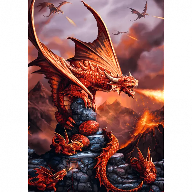 Пазл Чарівна колекція: Вогняний дракон (1000)