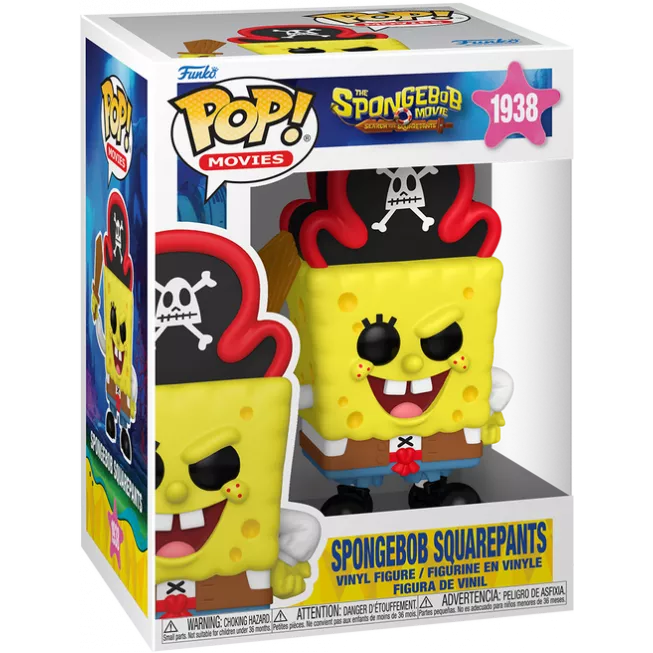 Фігурка Пірат Губка Боб - Funko POP Movies #1938: SpongeBob Pirate