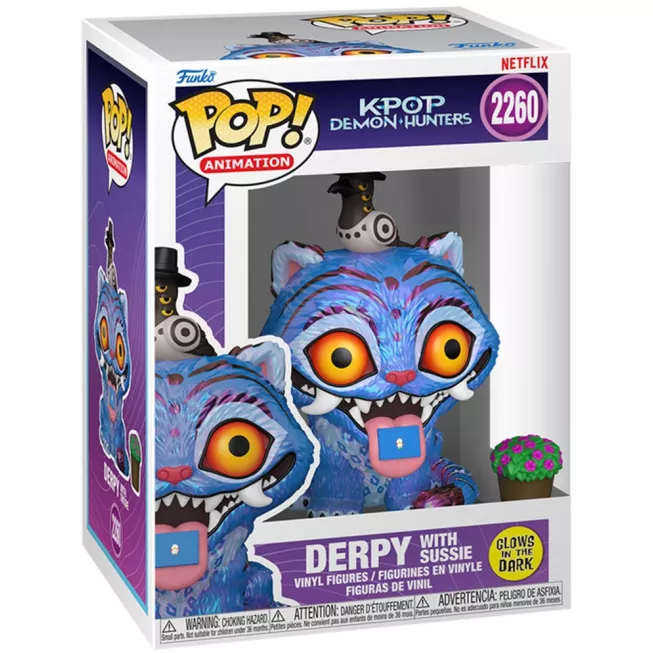 Фігурка Тигр із Сорокою та квітка - Funko POP! KPop Demon Hunters #2260: Derpy with Sussie