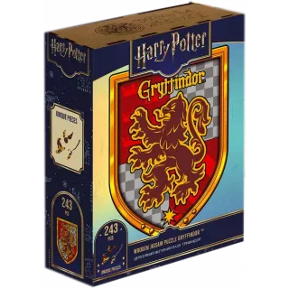 Фігурний дерев'яний пазл Гаррі Поттер Герб Ґрифіндор XL