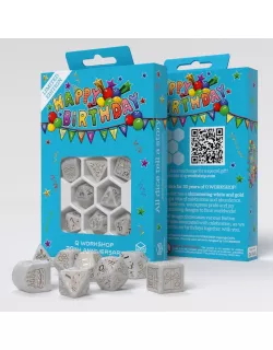 Набір кубиків 20 years: Happy Birthday Dice Set (8)