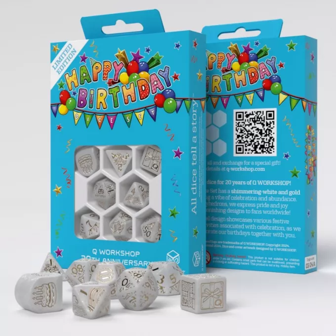 Набір кубиків 20 years: Happy Birthday Dice Set (8)