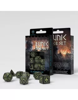 Набір кубиків Runic Black & glow-in-the-dark Dice Set (7)