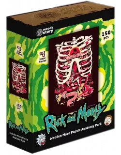 Дерев'яний пазл-лабіринт Rick & Morty Anatomy Park XL