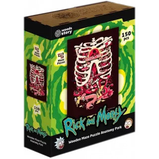 Дерев'яний пазл-лабіринт Rick & Morty Anatomy Park XL