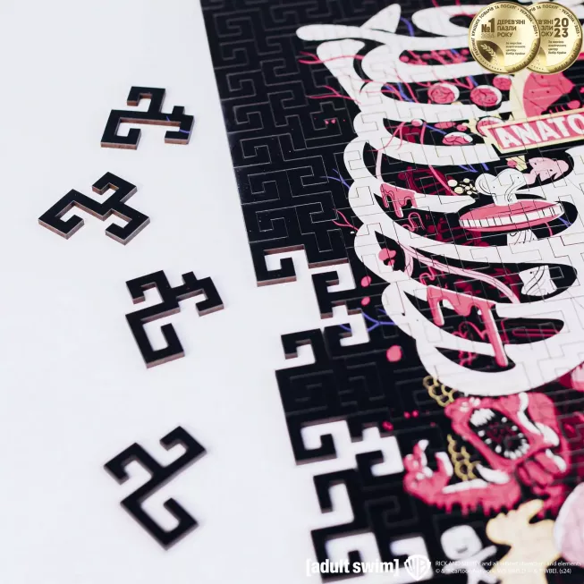 Дерев'яний пазл-лабіринт Rick & Morty Anatomy Park XL