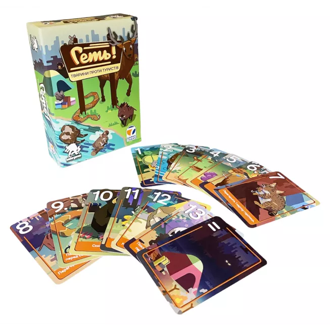 Настільна гра Геть! Тварини проти туристів (Scram!)