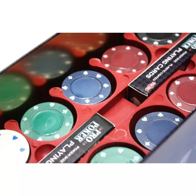 Настільна гра Набір для гри в покер "Техаський холдем" (у металевій коробці)