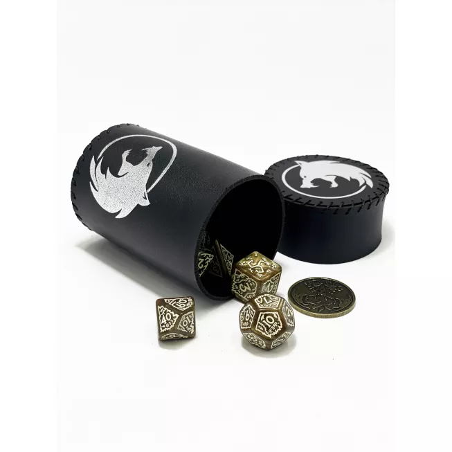 Стакан для кубиків Вовк чорний Dice Cup