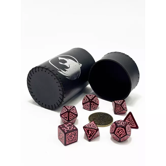Стакан для кубиків Вовк чорний Dice Cup