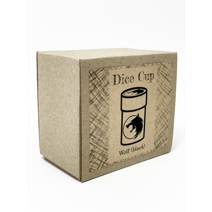 Стакан для кубиків Вовк чорний Dice Cup