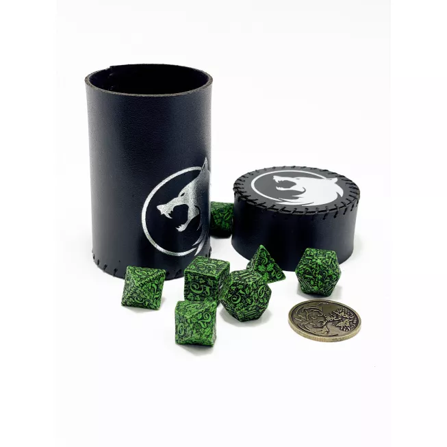 Стакан для кубиків Вовк чорний Dice Cup
