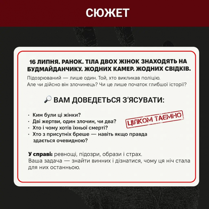 Настільна гра Нерозкриті справи #3