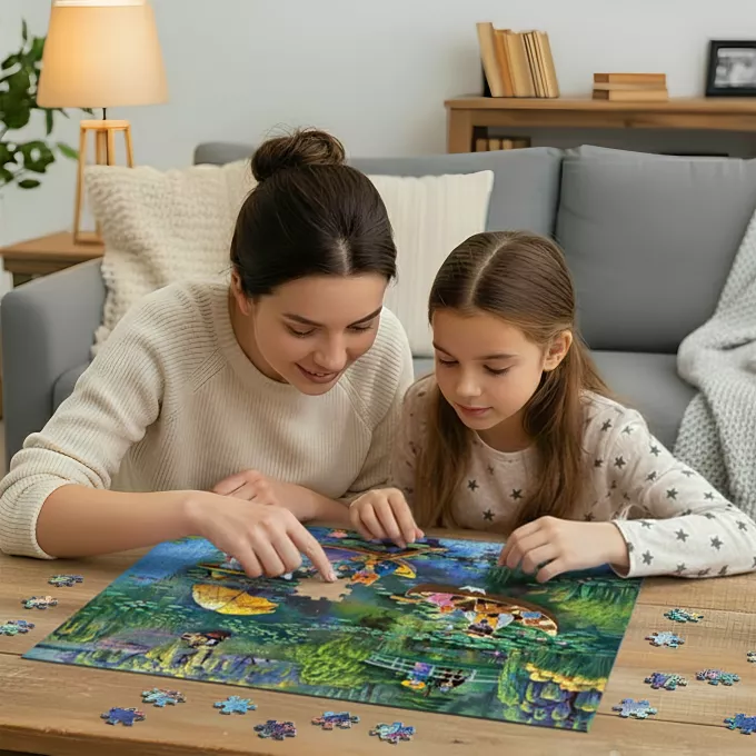 Пазл Котячий сад Моне