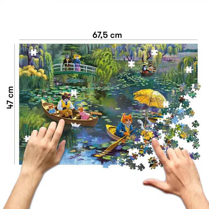 Пазл Котячий сад Моне