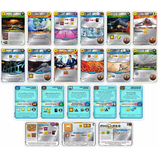 Промокарти для гри Тераформування Марса. Криза (20 шт)