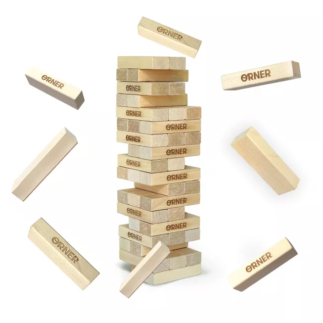 Настільна гра Хмарочос котики-каратисти (Дженга)