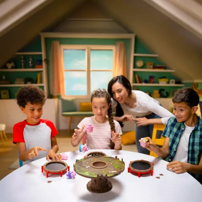 Настільна гра Хрюшки – попригушки (Pigs on Trampolines)