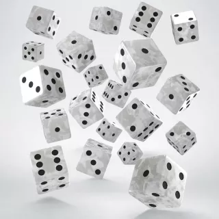 Набір кубиків Full Pack of D6s: Pearl&Black