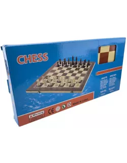 Нарди з шахами і шашками дерев'яні (39х39х2 см)