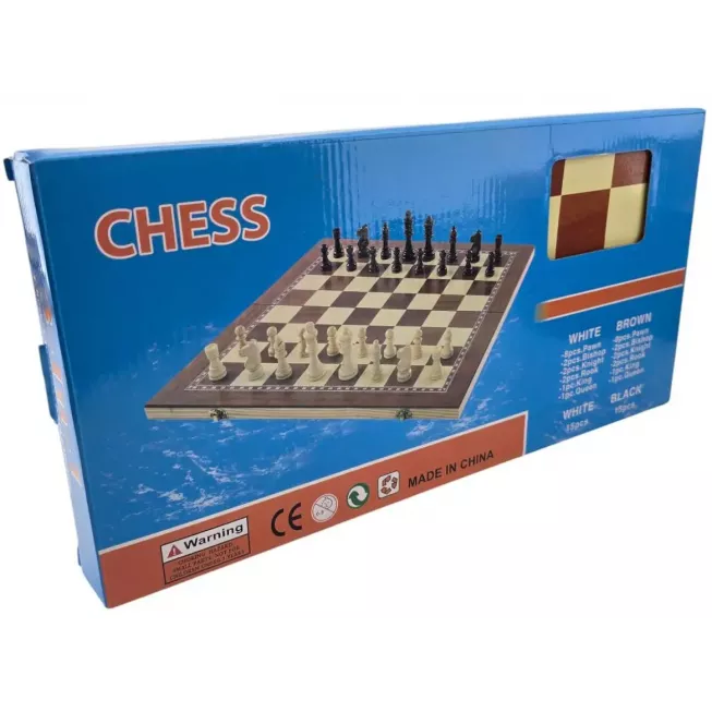 Нарди з шахами і шашками дерев'яні (39х39х2 см)