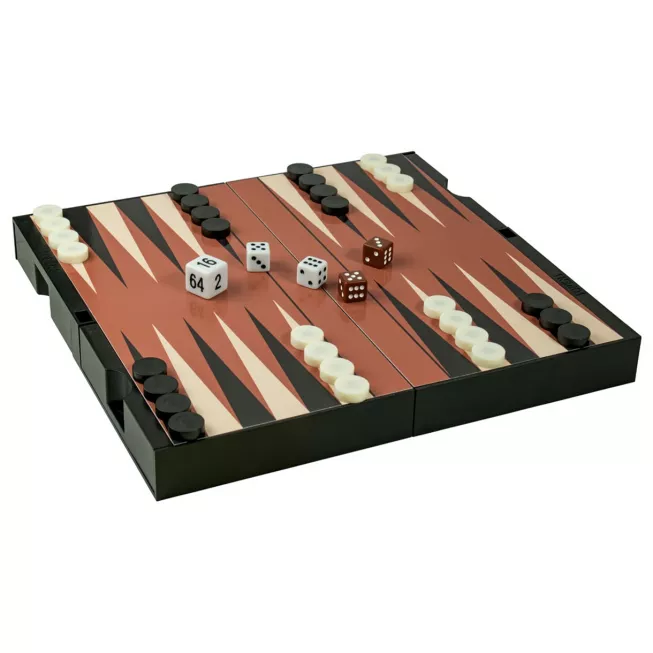 Магнітні шахи-шашки-нарди з відсіками для зберігання (24x24 см)