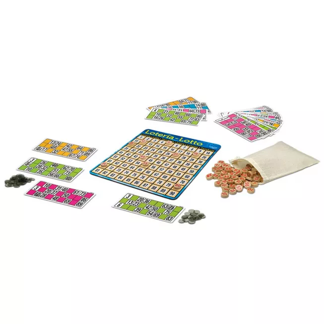 Дерев'яне лото у металевій коробці