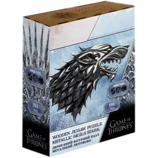 Фігурний дерев'яний пазл Гра Престолів Лютововк Примара XL