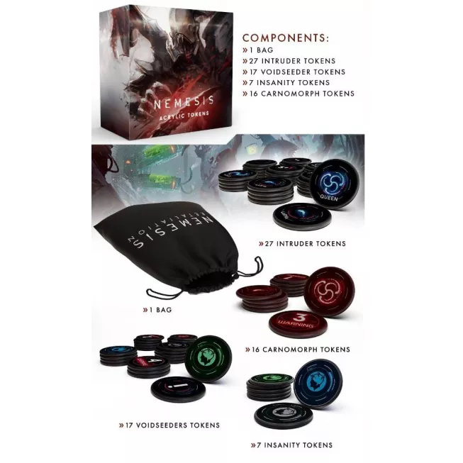 Nemesis: Acrylic Tokens (Немезида: Акрилові жетони)
