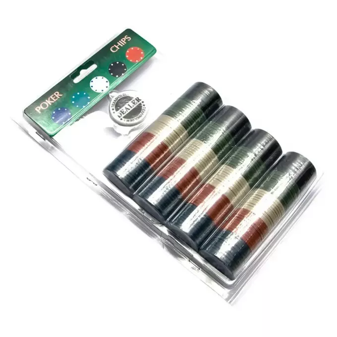 Покерні фішки у блістері (200 фішок)