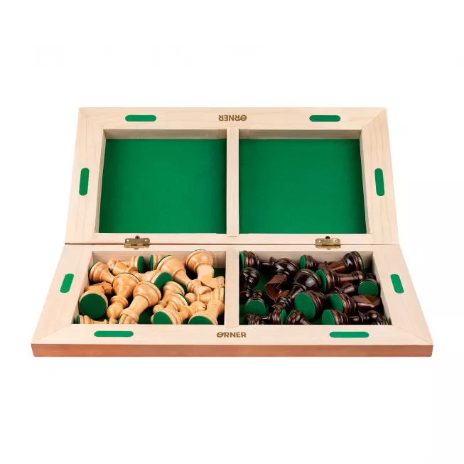 Набір дерев'яних шахів коричневий ORNER